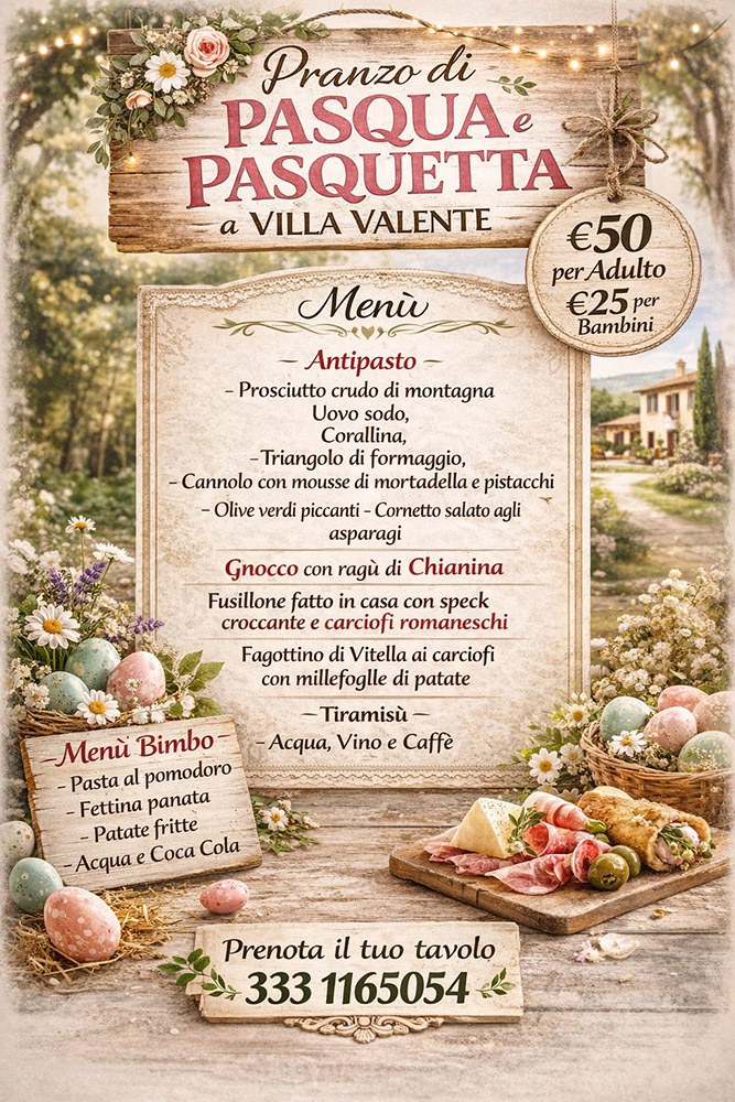 Pranzo di Pasqua e Pasquetta a Roma 2025